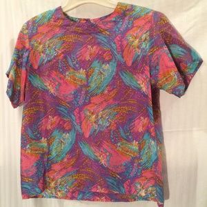 Women's Silk Blouse Sz L Anna & Frank
